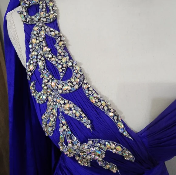 Elegant MacDuggal One-Shoulder Gown